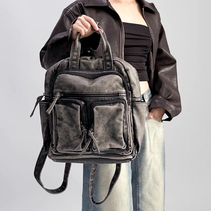 Luxury Bags Girls - Luxury Soft Washed Pu Leather Back