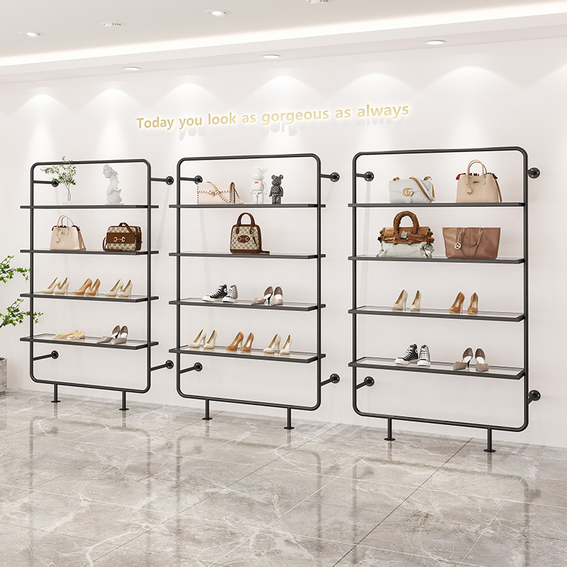 Luxury Bags In Store - Shoe store bag display rack, wrought