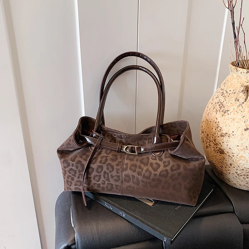 Luxury Bags For Sale - Leopard Print Sewing Thread Hasp Youth