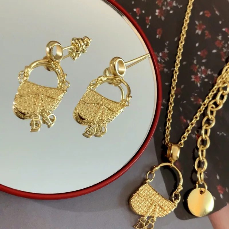 Luxury Bags For Sale - YISON French Luxury Gold-plated, Saddle Bag