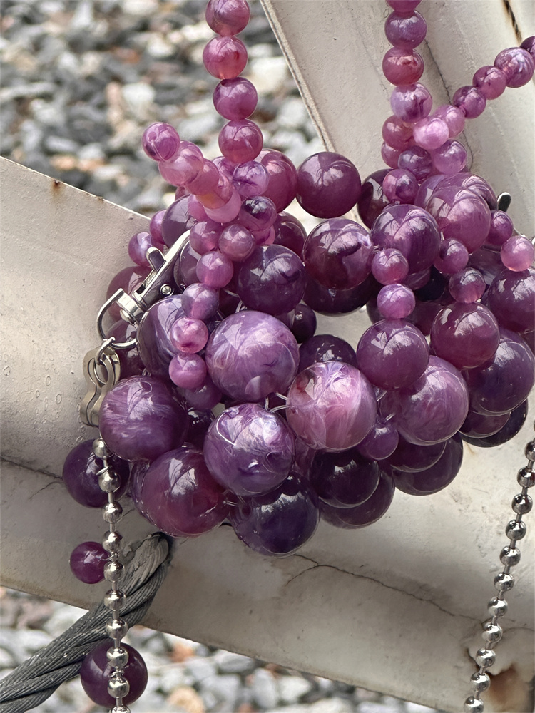Girls Mini Purple Beaded  Clut - Luxury Bags Girls recension och pris