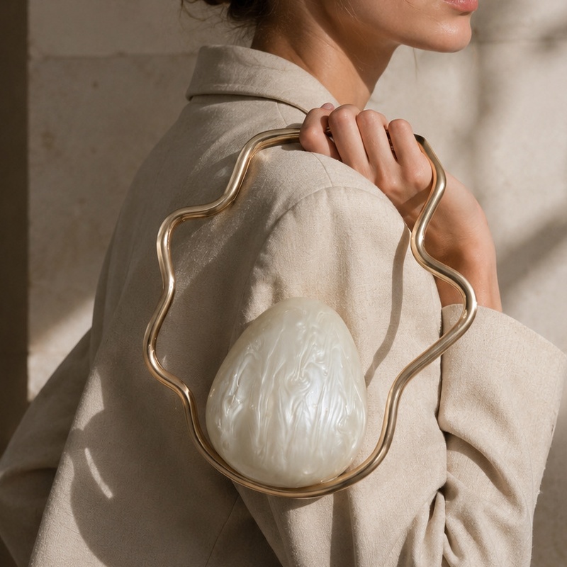 Women mini Acrylic Egg Bag Cut - Luxury Bags Cute recension och pris