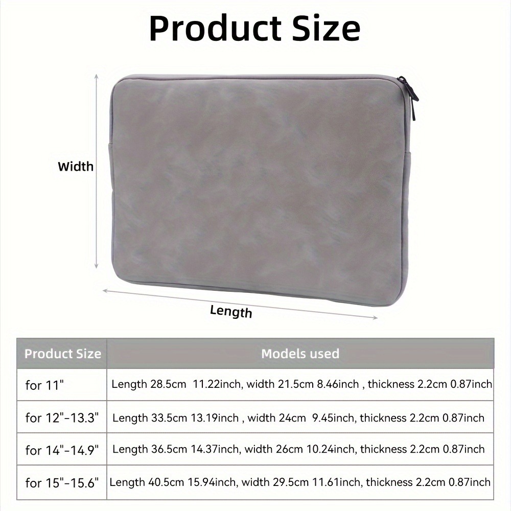 11 13 14 15 Inch Laptop PU Lea - Briefcase Leather Slim recension och pris