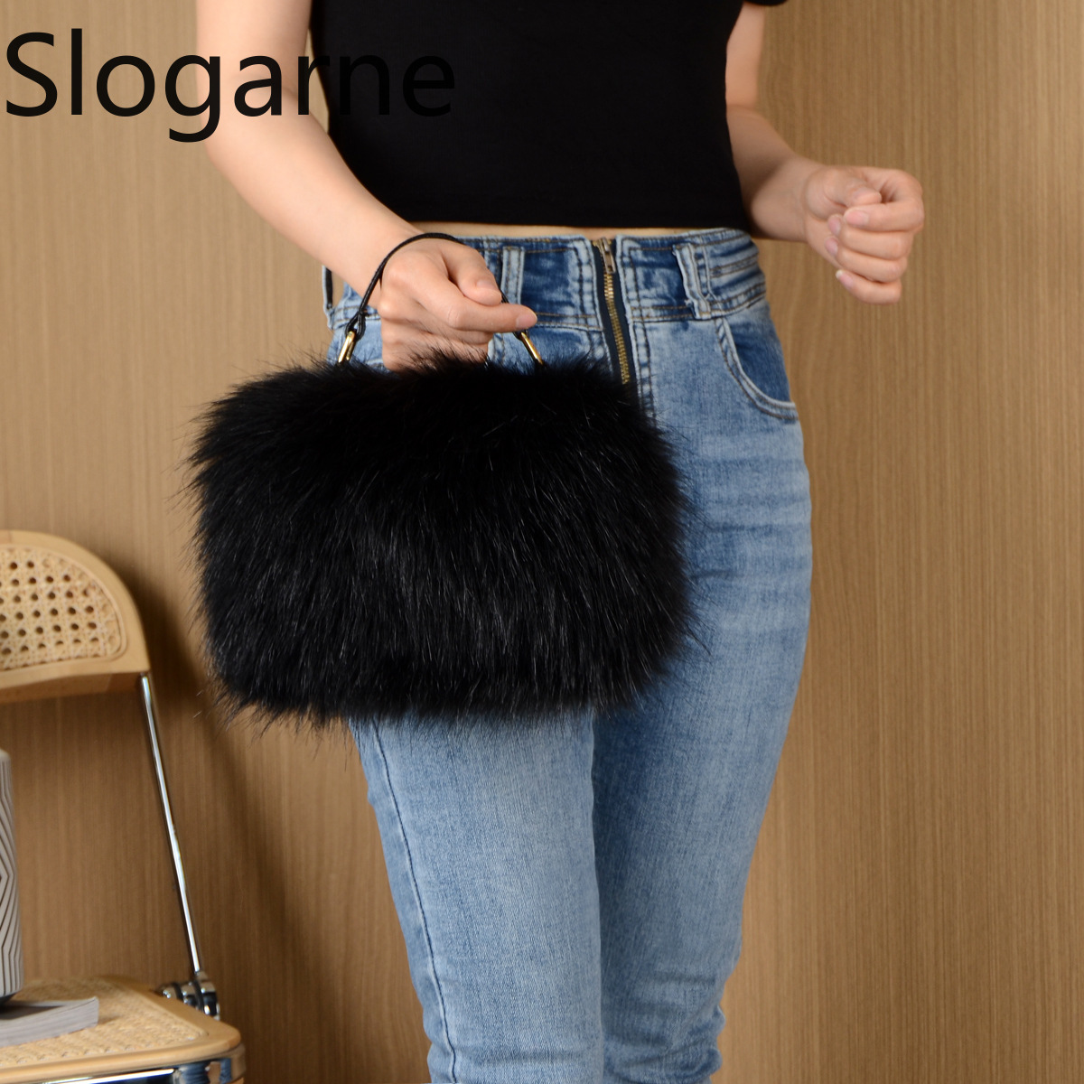 New High Quality Fox Fur Handb - Luxury Bags Girls recension och pris