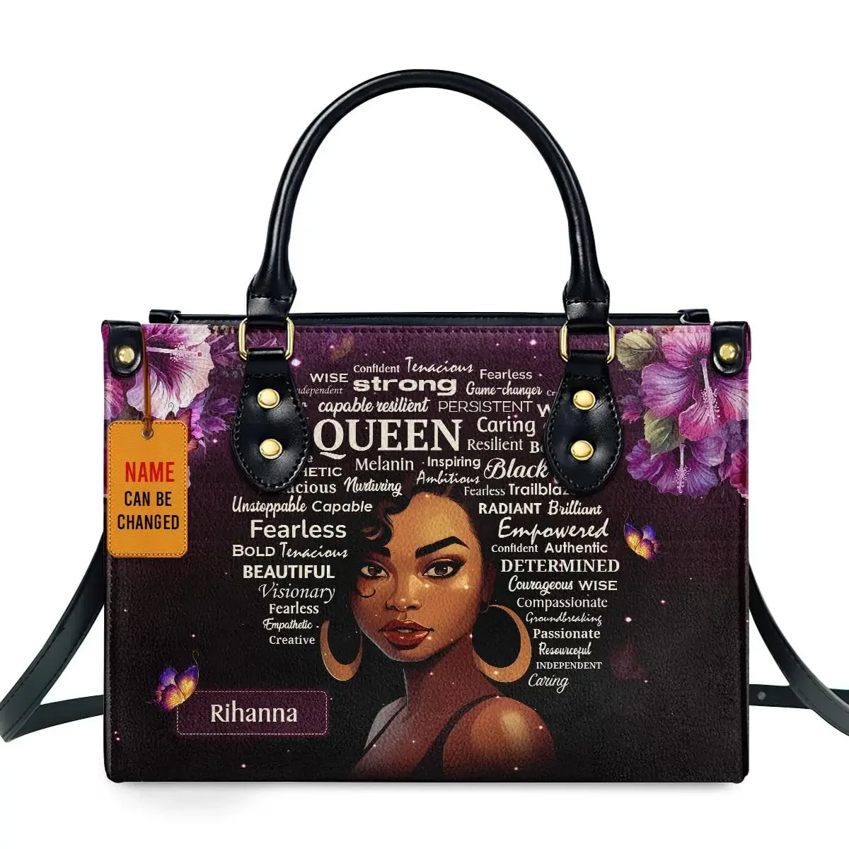 African Girl Print Leather Han - Luxury Bags Girls recension och pris
